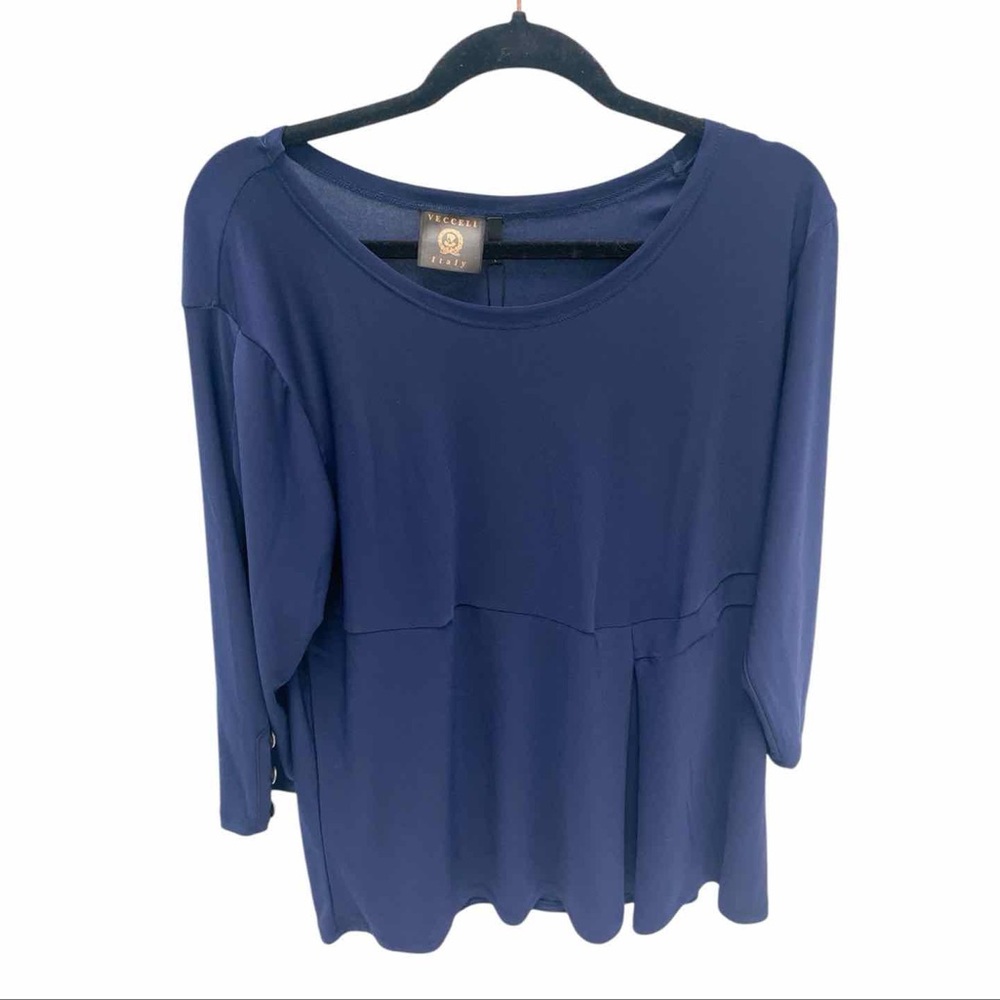 Vecceli Elegant Blue Women's Top 🆕